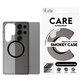 Case Smokey with Black QI for Samsung Galaxy S25 Ultra, Black, PanzerGlass
