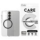 Case Urban Combat with Black QI for Samsung Galaxy S25, Transparent, PanzerGlass
