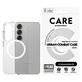 Case Urban Combat with White QI for Samsung Galaxy S25, Transparent, PanzerGlass