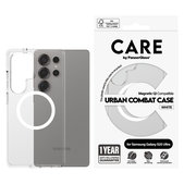 Case Urban Combat with White QI for Samsung Galaxy S25 Ultra, Transparent, PanzerGlass