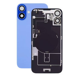 Apple iPhone 16 - Rear Housing Glass + Camera Lens + Metal Plate + Magsafe Magnet (Ultramarine)