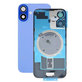 Apple iPhone 16 - Rear Housing Glass + Camera Lens + Metal Plate + Magsafe Magnet (Ultramarine)