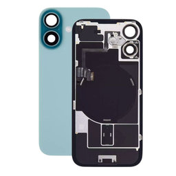 Apple iPhone 16 - Rear Housing Glass + Camera Lens + Metal Plate + Magsafe Magnet (Teal)