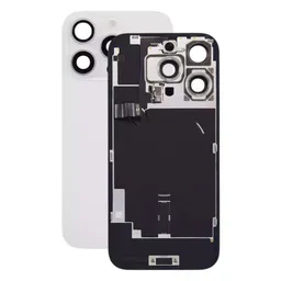 Apple iPhone 16 Pro - Rear Housing Glass + Camera Lens + Metal Plate + Magsafe Magnet (White Titanium)