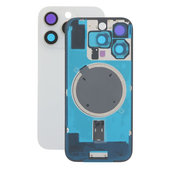Apple iPhone 16 Pro - Rear Housing Glass + Camera Lens + Metal Plate + Magsafe Magnet (White Titanium)