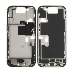 Apple iPhone 16 Pro - Middle Frame + Power + Volume Buttons (White Titanium)