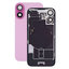 Apple iPhone 16 Plus - Rear Housing Glass + Camera Lens + Metal Plate + Magsafe Magnet (Pink)