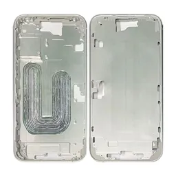 Apple iPhone 16 Plus - Middle Frame + Power + Volume Buttons (White)