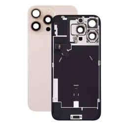 Apple iPhone 16 Pro Max - Rear Housing Glass + Camera Lens + Metal Plate + Magsafe Magnet (Desert Titanium)