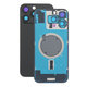Apple iPhone 16 Pro Max - Rear Housing Glass + Camera Lens + Metal Plate + Magsafe Magnet (Black Titanium)