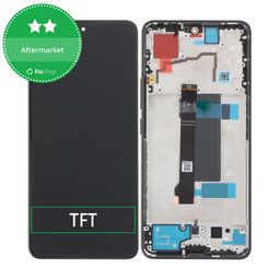 Xiaomi Redmi Note 13 Pro 5G 2312DRA50C - LCD Display + Touch Screen + Frame (Midnight Black) TFT