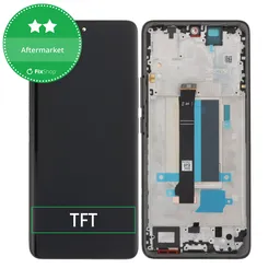 Xiaomi Redmi Note 13 Pro+ 23090RA98C - LCD Display + Touch Screen + Frame (Fushion Black) TFT
