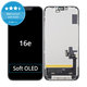 Display Soft OLED for iPhone 16e, Touch Screen with Frame, FixPremium