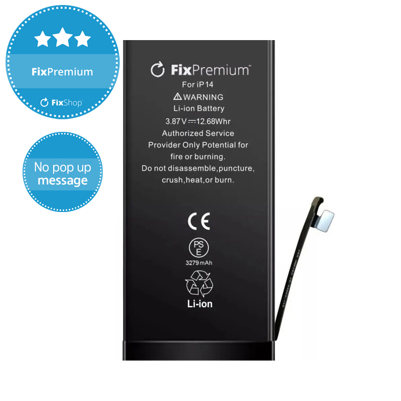 Battery for iPhone 14, 3279mAh, DIAGNOSTIC | FixShop
