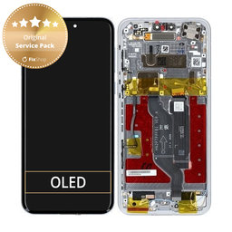 Honor Magic7 Pro - LCD Display + Touch Screen + Frame (Lunar Shadow Grey) - 0235AMRW Genuine Service Pack