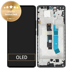 Xiaomi Redmi Note 14 Pro 4G 24116RACCG - LCD Display + Touch Screen + Frame (Midnight Black) - 560003000O600 Genuine Service Pack