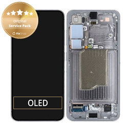 Samsung Galaxy S25 - LCD Display + Touch Screen + Frame (Silver Shadow) - GH82-36329A Genuine Service Pack