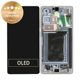 Samsung Galaxy S25 Ultra - LCD Display + Touch Screen + Frame (Titanium Silver) - GH82-36387A Genuine Service Pack