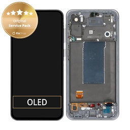 Samsung Galaxy A56 A566E - LCD Display + Touch Screen + Frame (Awesome Graphite) - GH82-36829A Genuine Service Pack