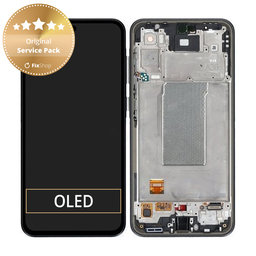 Samsung Galaxy A36 A366E - LCD Display + Touch Screen + Frame (Awesome Black) - GH82-36841A Genuine Service Pack