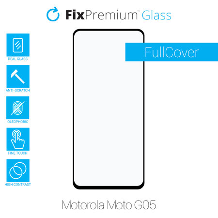 FixPremium FullCover Glass - Tempered Glass for Motorola Moto G05