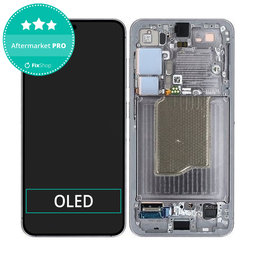 Samsung Galaxy S25 - LCD Display + Touch Screen + Frame (Silver Shadow) OLED