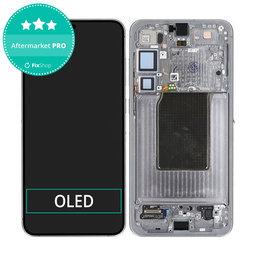 Samsung Galaxy S25 Plus - LCD Display + Touch Screen + Frame (Silver Shadow) OLED