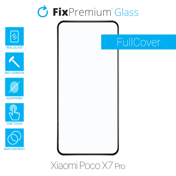 FixPremium FullCover Glass - Tempered Glass for Xiaomi Poco X7 Pro 2412DPC0AG