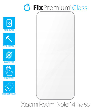 FixPremium Glass - Tempered Glass for Xiaomi Redmi Note 14 Pro 5G 24090RA29G