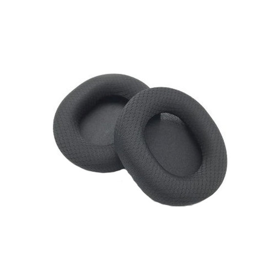 Replacement Ear Pads for SteelSeries Arctis, Memory foam + Textile, Black, 1 pair