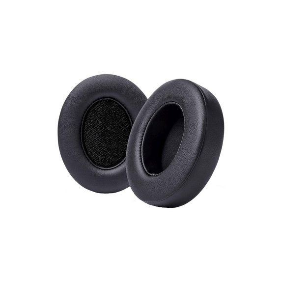 Replacement Ear Pads for Beats Studio 2, 3, Memory foam + PU leather, Black, 1 pair