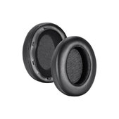 Replacement Ear Pads for Sony WH-XB910N, Memory foam + PU Leather, Black, 1 pair