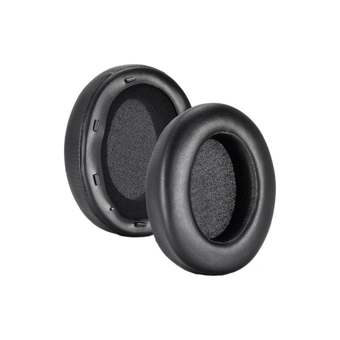 Replacement Ear Pads for Sony WH-XB910N, Memory foam + PU Leather, Black, 1 pair