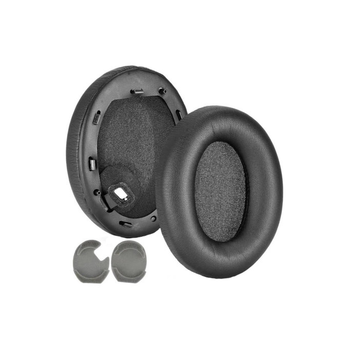Replacement Ear Pads for Sony WH-1000XM4, Memory foam + PU leather, Black, 1 pair