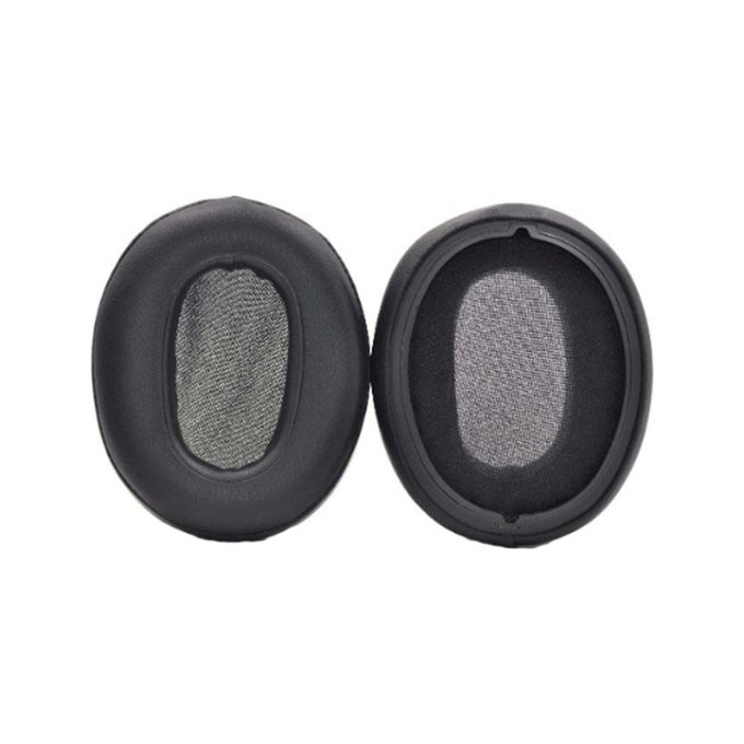 Replacement Ear Pads for Sony WH-XB900N, WH-XB900, Memory foam + PU leather, Black, 1 pair