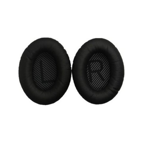 Replacement Ear Pads for Bose QuietComfort 35, Memory foam + PU Leather, Black, 1 pair