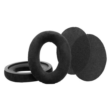 Replacement Ear Pads for Sennheiser HD598, Memory foam + Suede, Black, Cooling Gel, 1 Pair