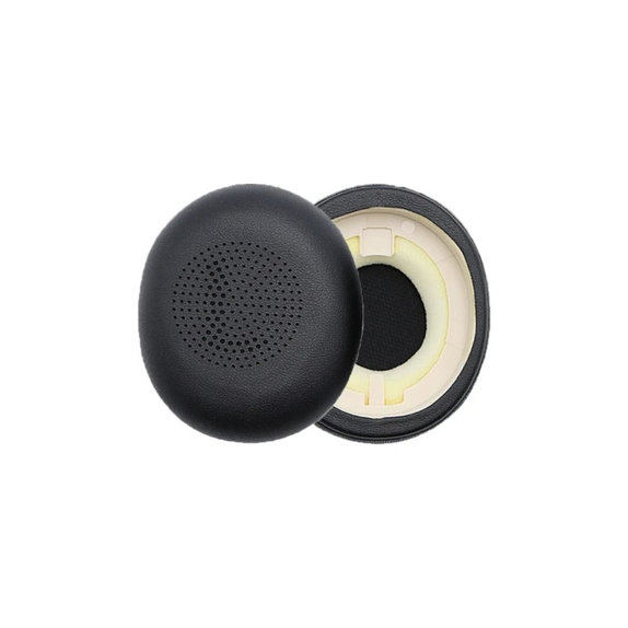 Replacement Ear Pads for Jabra Evolve2 65UC, Elite 45H, Memory foam + PU leather, Black, 1 pair