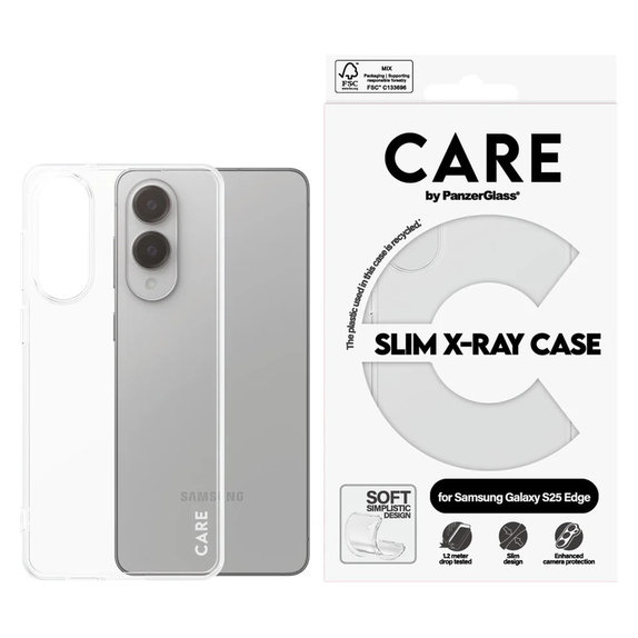 Case X-Ray for Samsung Galaxy S25 Edge, Transparent, PanzerGlass