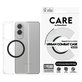 Case Urban Combat with Black QI for Samsung Galaxy S25 Edge, Transparent, PanzerGlass
