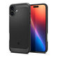 Spigen - Case Rugged Armor with MagSafe for iPhone 16, Matte Black
