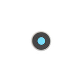 Apple iPhone 16e - Rear Camera Lens with Frame (White)