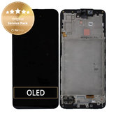 Samsung Galaxy A17 A176B - LCD Display + Touch Screen + Frame (Black) - GH82-38045A Genuine Service Pack