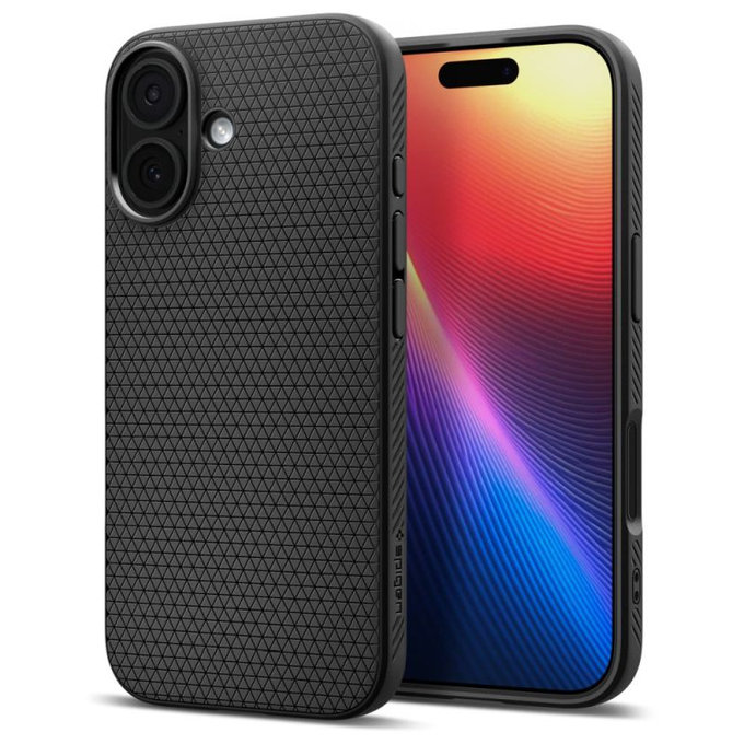Spigen - Liquid Air Case for iPhone 17, Matte Black
