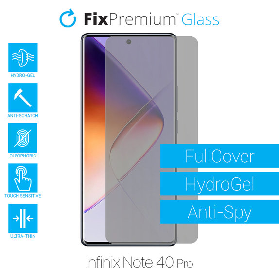 FixPremium HydroGel Anti-Spy - Screen Protector for Infinix Note 40 Pro