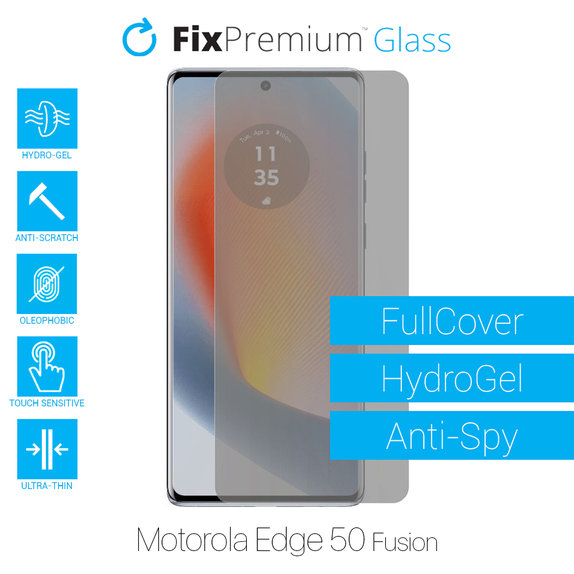 FixPremium HydroGel Anti-Spy - Screen Protector for Motorola Edge 50 Fusion
