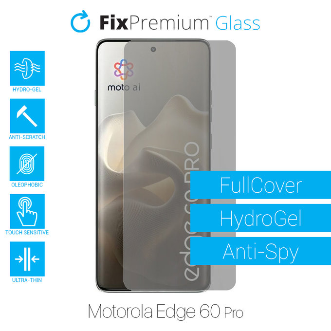 FixPremium HydroGel Anti-Spy - Screen Protector for Motorola Edge 60 Pro