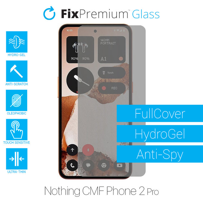 FixPremium HydroGel Anti-Spy - Screen Protector for Nothing CMF Phone 2 Pro