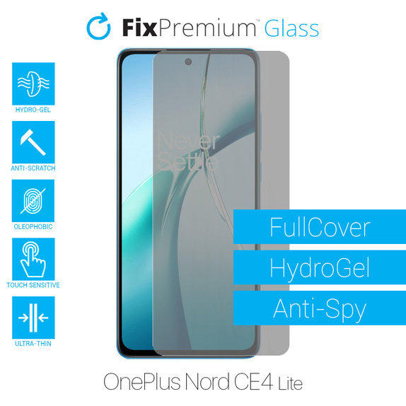 FixPremium HydroGel Anti-Spy - Screen Protector for OnePlus Nord CE4 Lite