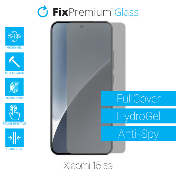 FixPremium HydroGel Anti-Spy - Screen Protector for Xiaomi 15 5G